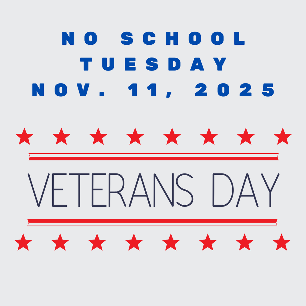 No School 11/11 - Veteran's Day