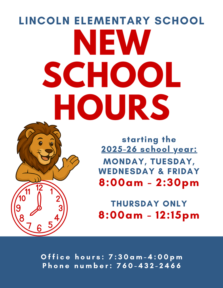 New School Hours for 25/26