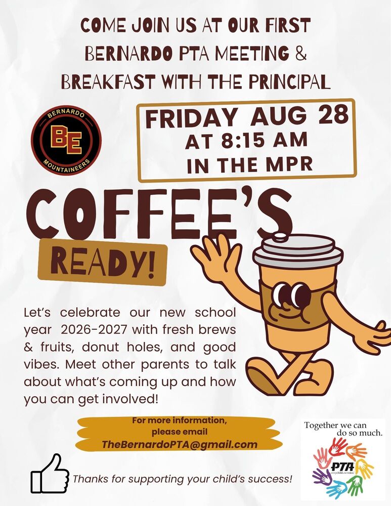 PTA Meeting & Breakfast with the Principal 8/28/26