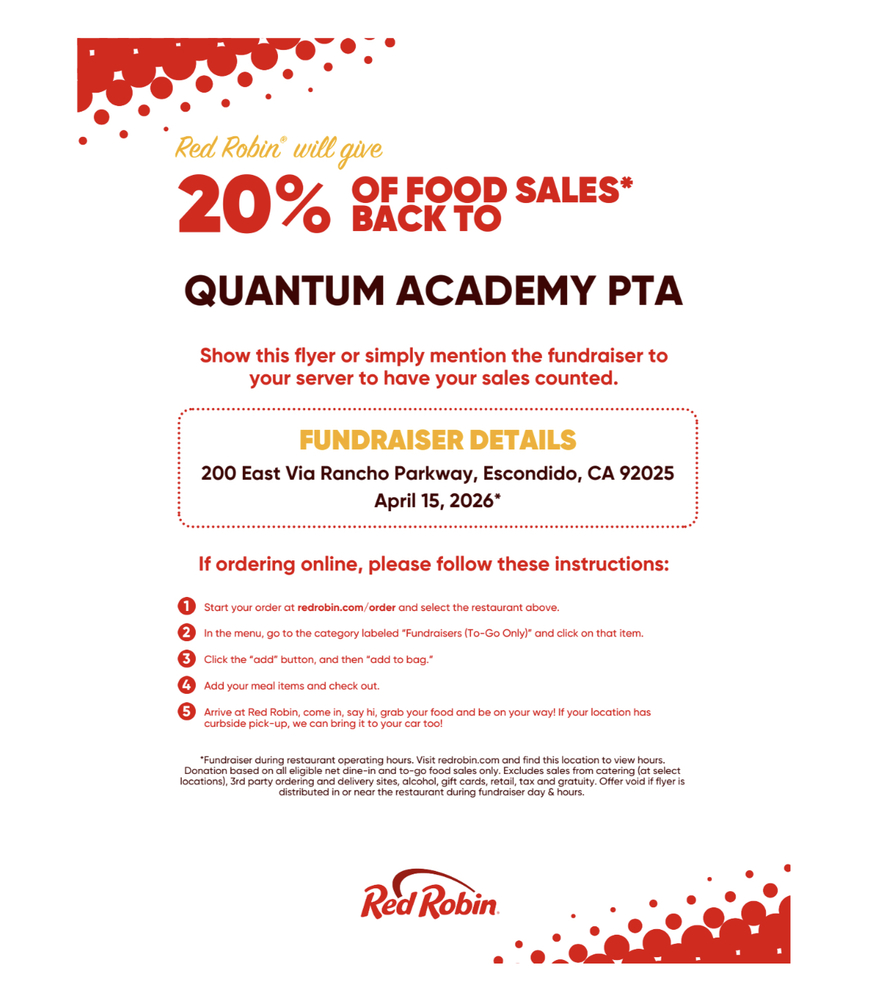 Red Robin Restaurant Flyer