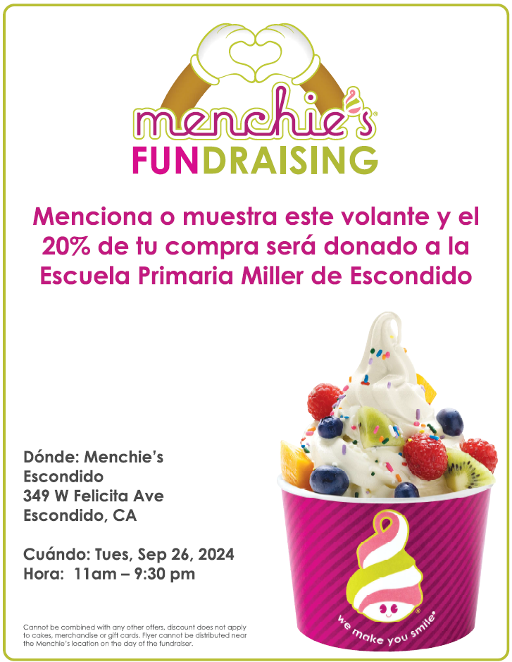 Recaudación de fondos en Menchie's