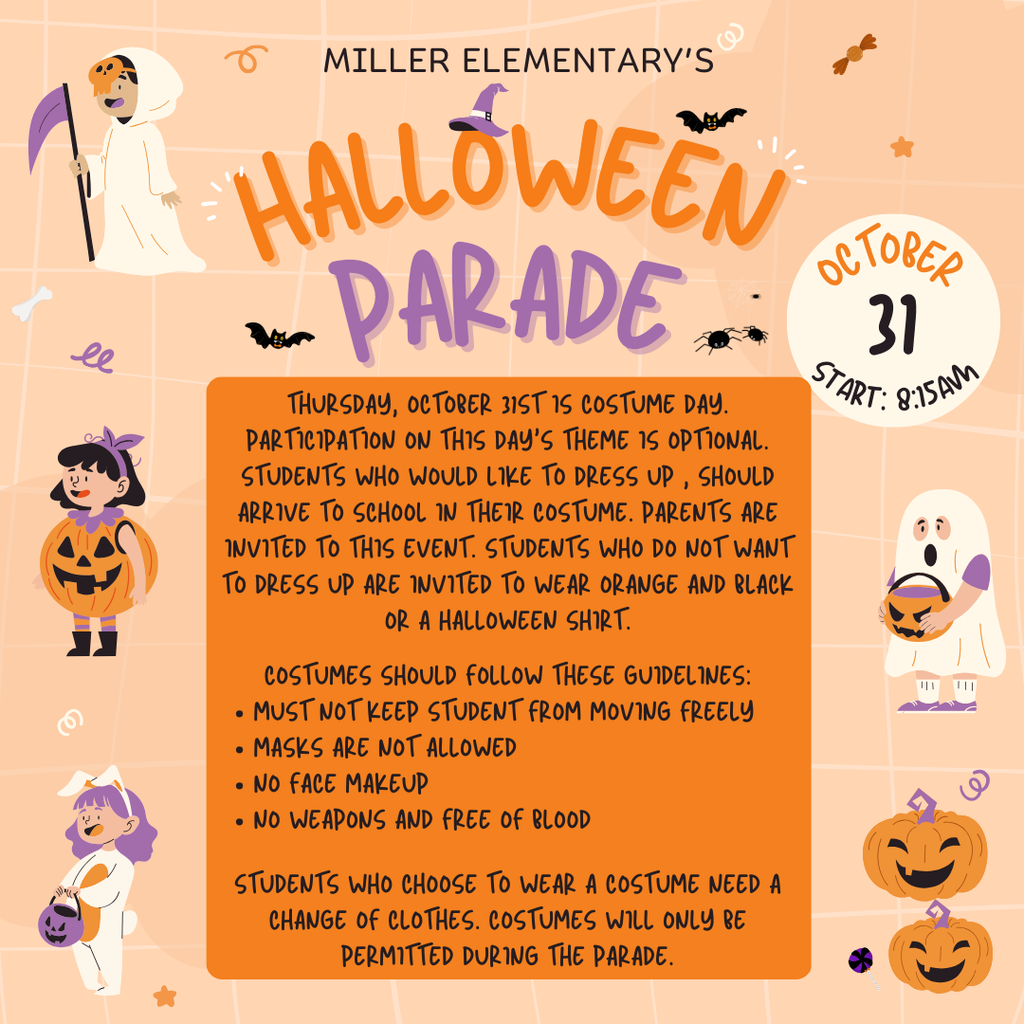 Halloween Parade flyer English