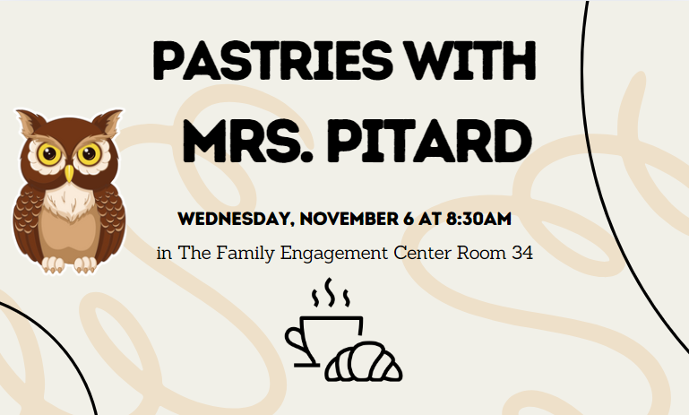 Pastries with Mrs.Pitard Flyer