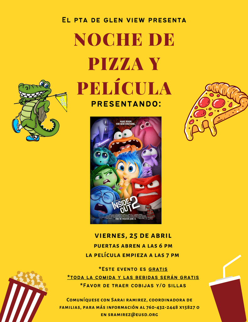 PTA Movie Night Flyer Spanish