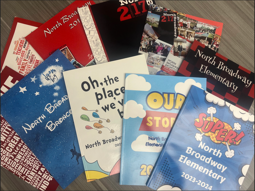 Several Yearbook covers