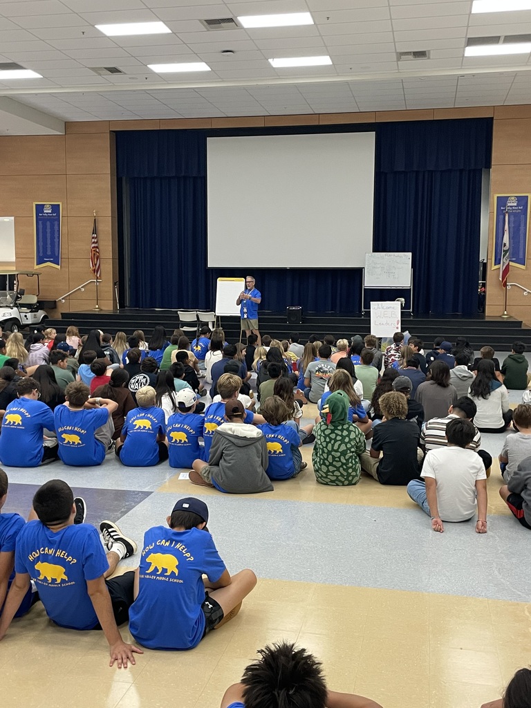 Counselor addressing students