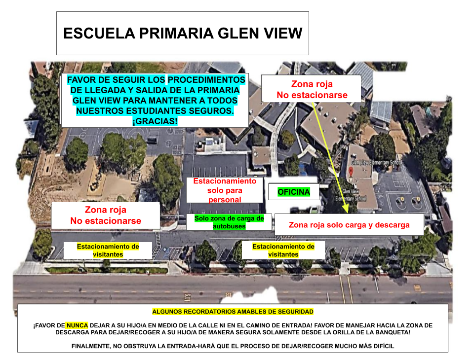 Glen View Map Spanish