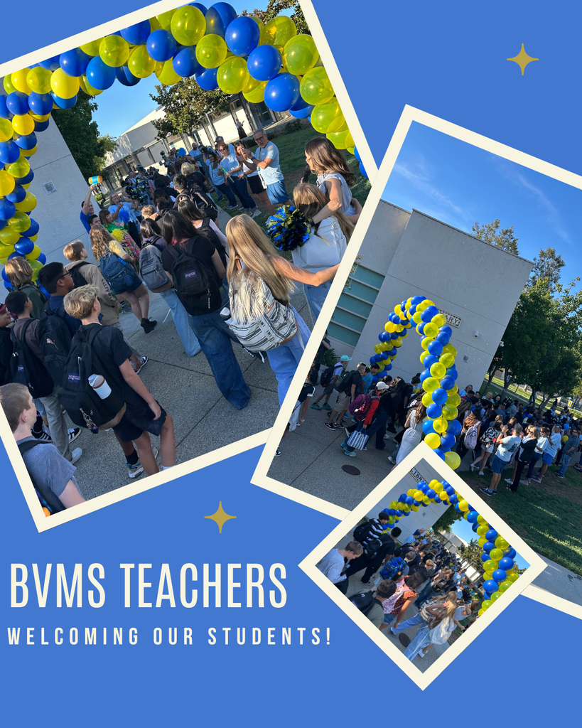 BVMS teachers welcoming our students