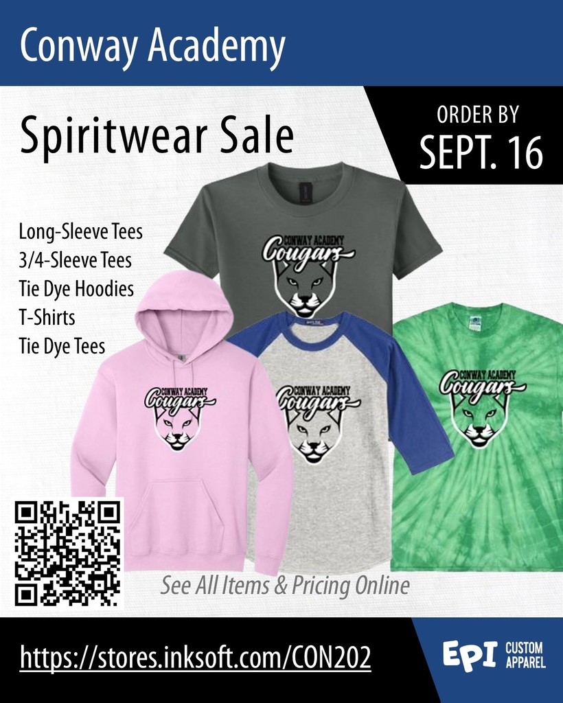 Conway Spiritwear Sale flyer