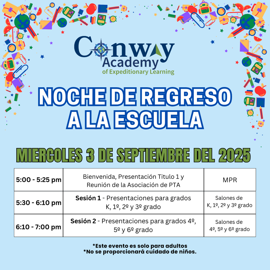 Spanish Back to School Night Flyer 2025