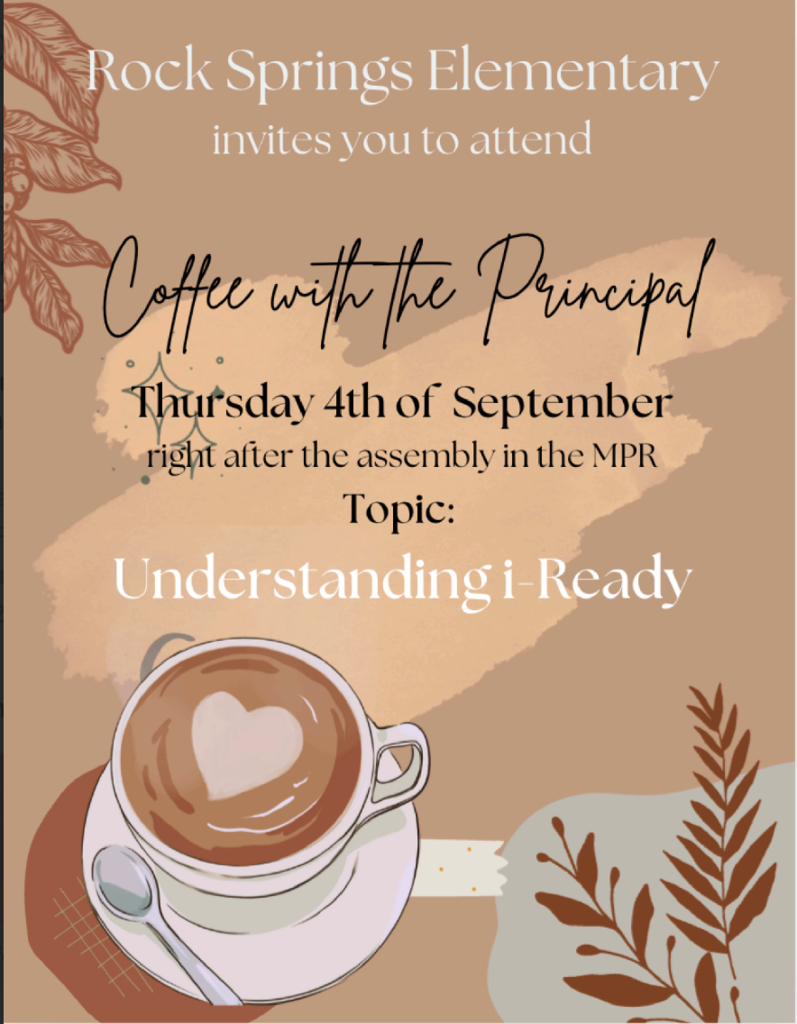 Coffee with the Principal Sept 4th