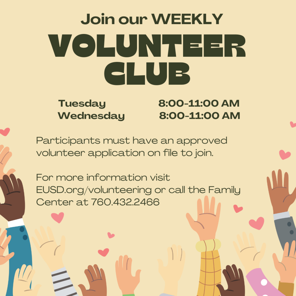 Volunteer Club flyer in  English