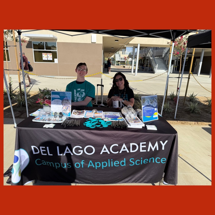 A photo of the Del Lago Academy, Campus of Applied Science booth at Mission's Back to School Night