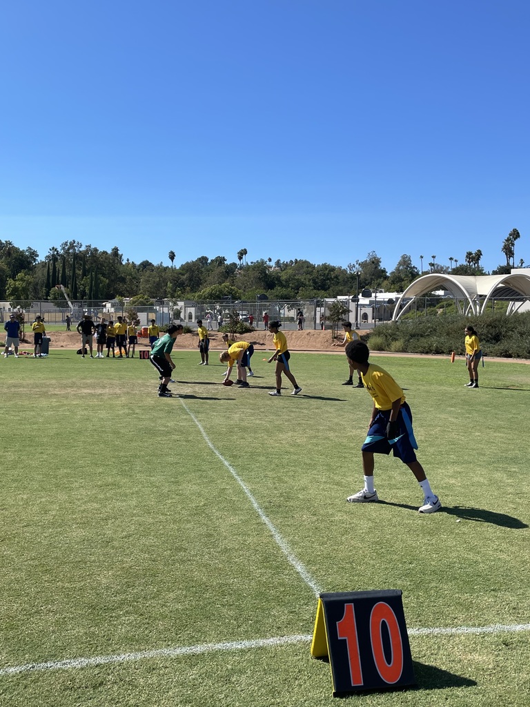 Picture of students playing football