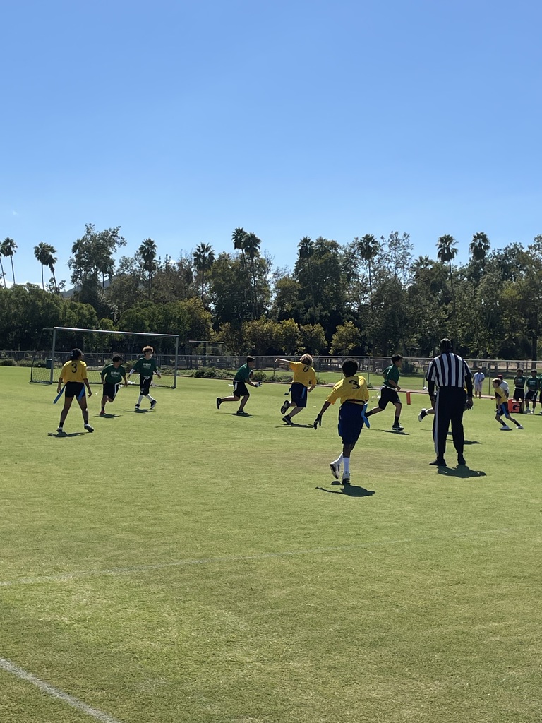 Picture of students playing football