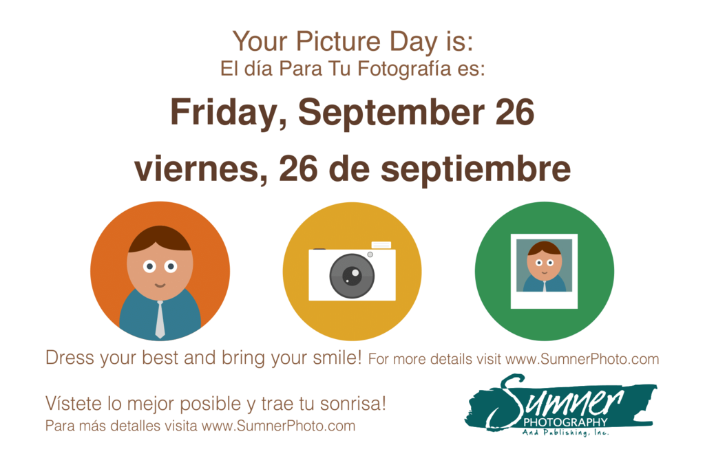 Sumner Photography Picture Day Flyer