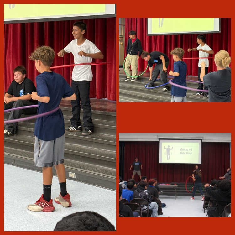 A collage of more highlights from the student and teacher Hula Hoop competitions