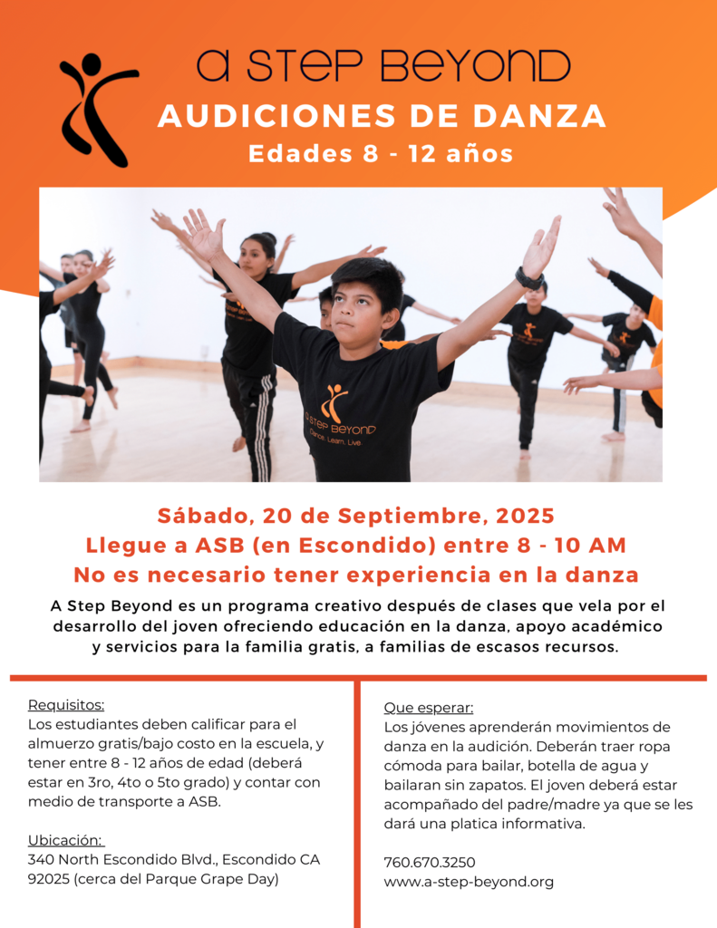 A Step Beyond Flyer Spanish