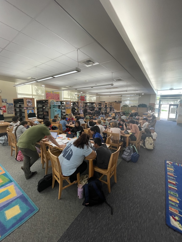 Students on their ipads