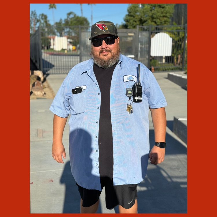 The Man of the Hour, our awesome custodian, "Mr. Mikey", Michael Ybarra