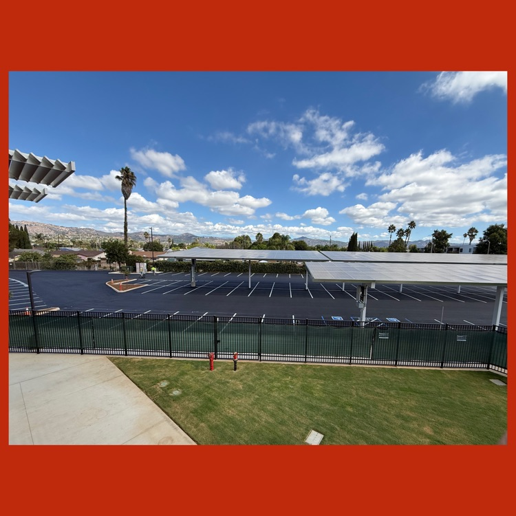 Our new Staff Parking Lot