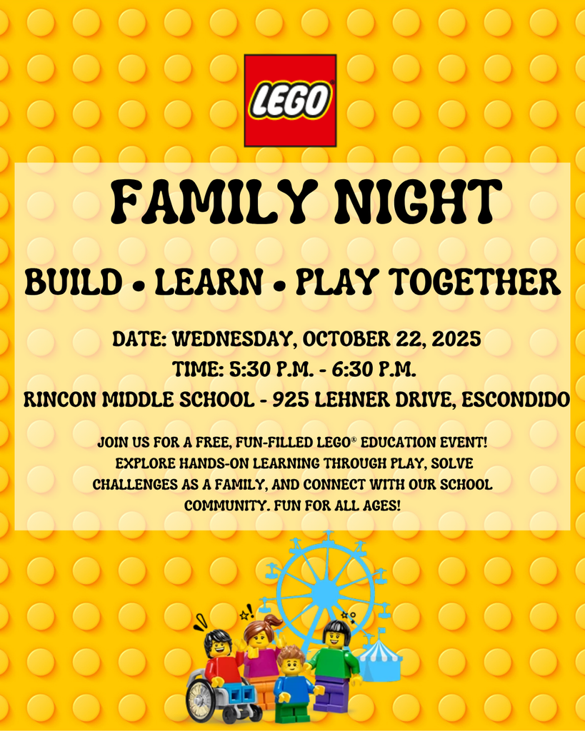 Lego family night event information