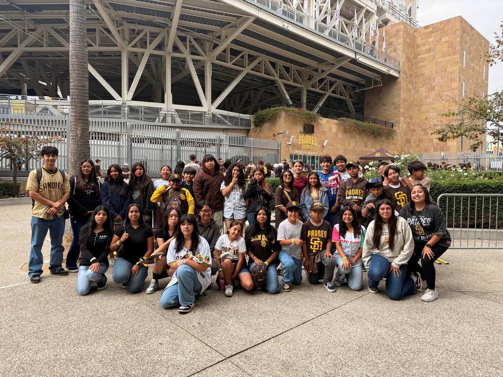 XTrack students outside the Padres stadium!