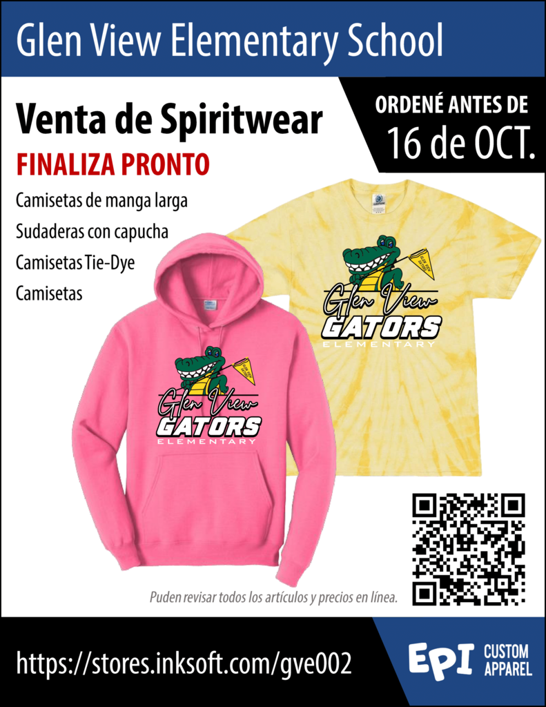 Spirit Wear Sale Ending Soon Flyer Spanish
