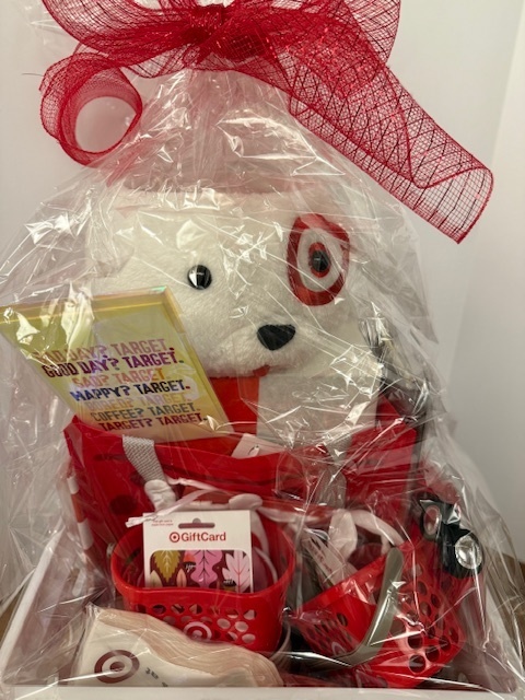 Target basket with various target goodies