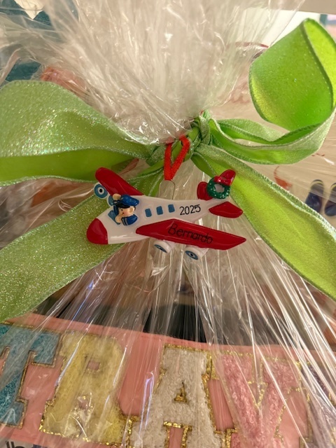Basket filled with various Travel items