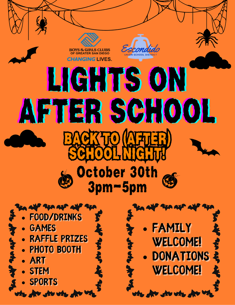Lights on after school flyer 