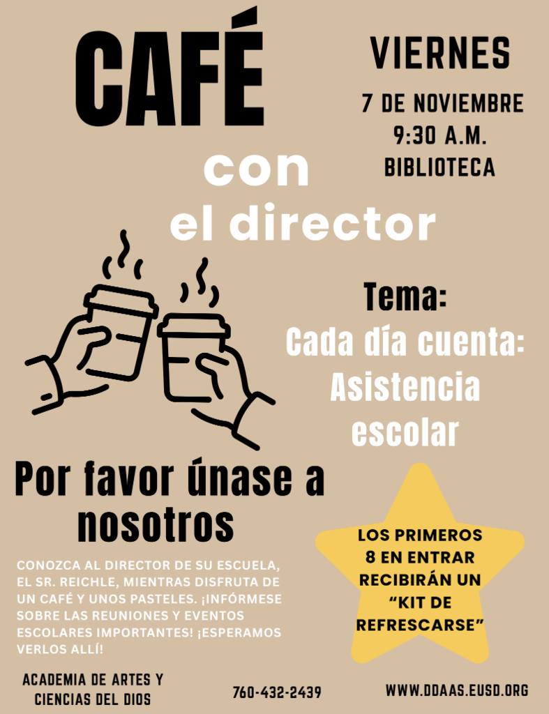 Cafe con el director (Folleto)