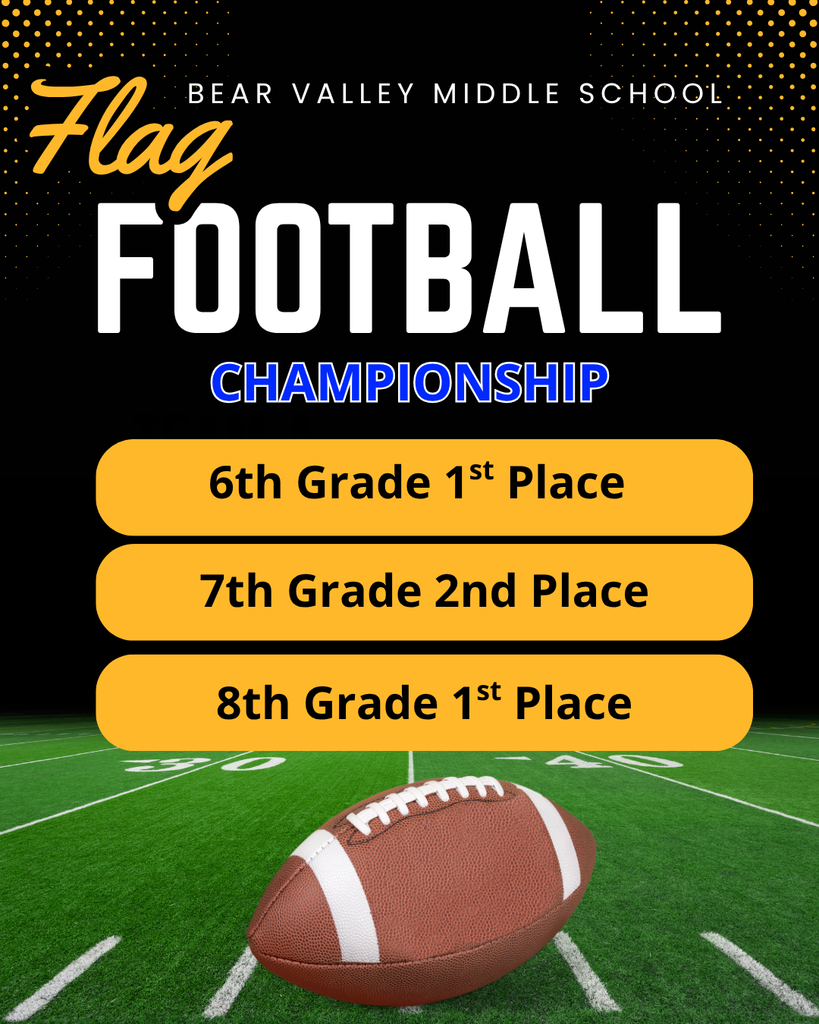 Flag Football Championship Results for BVMS