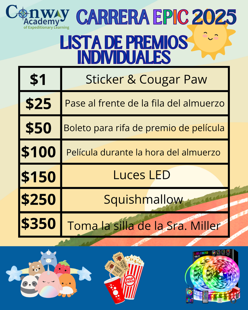 Individual Prize List Spanish