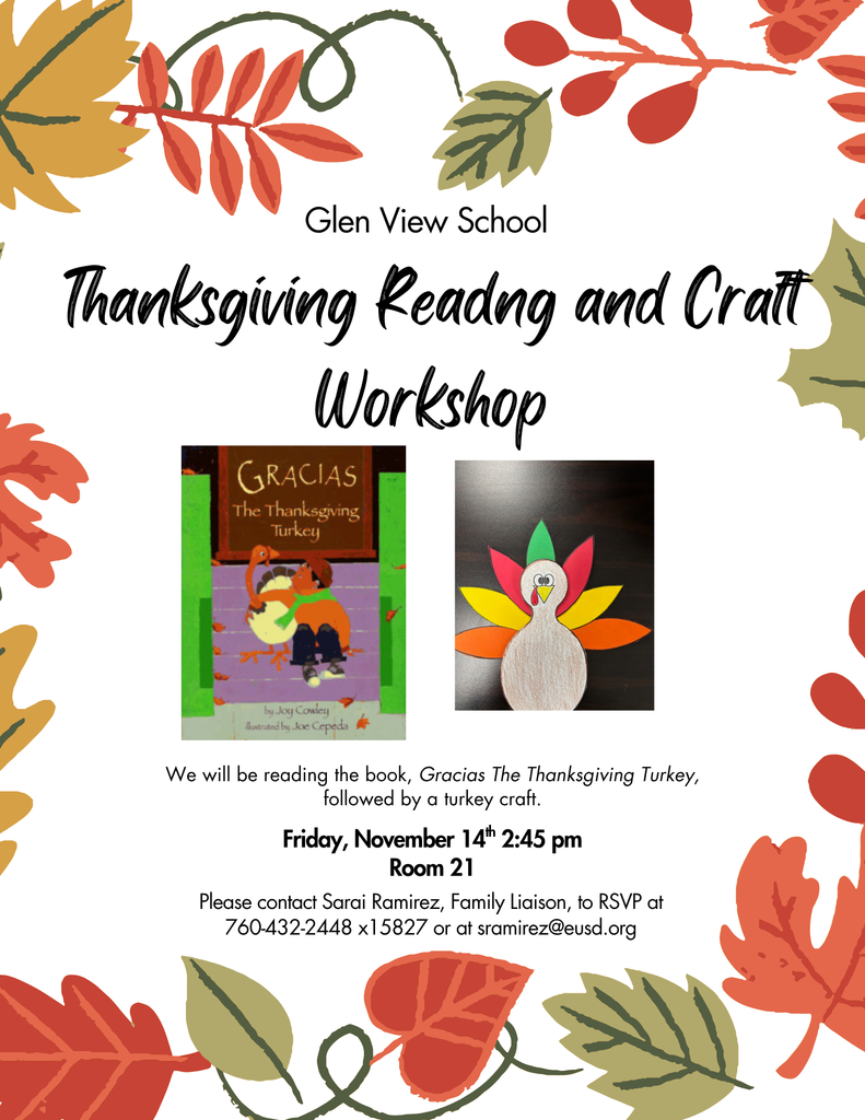 Thanksgiving Workshop Flyer English