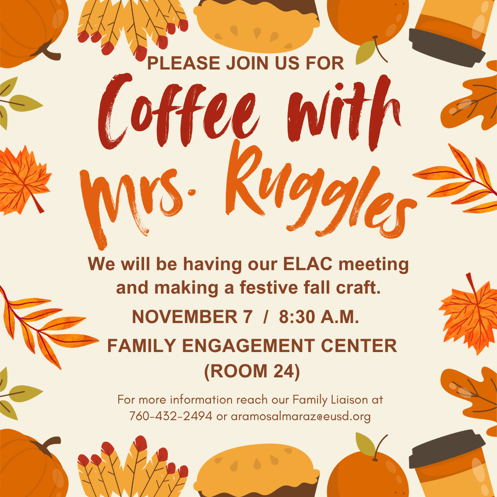 Coffee with the Principal flyer