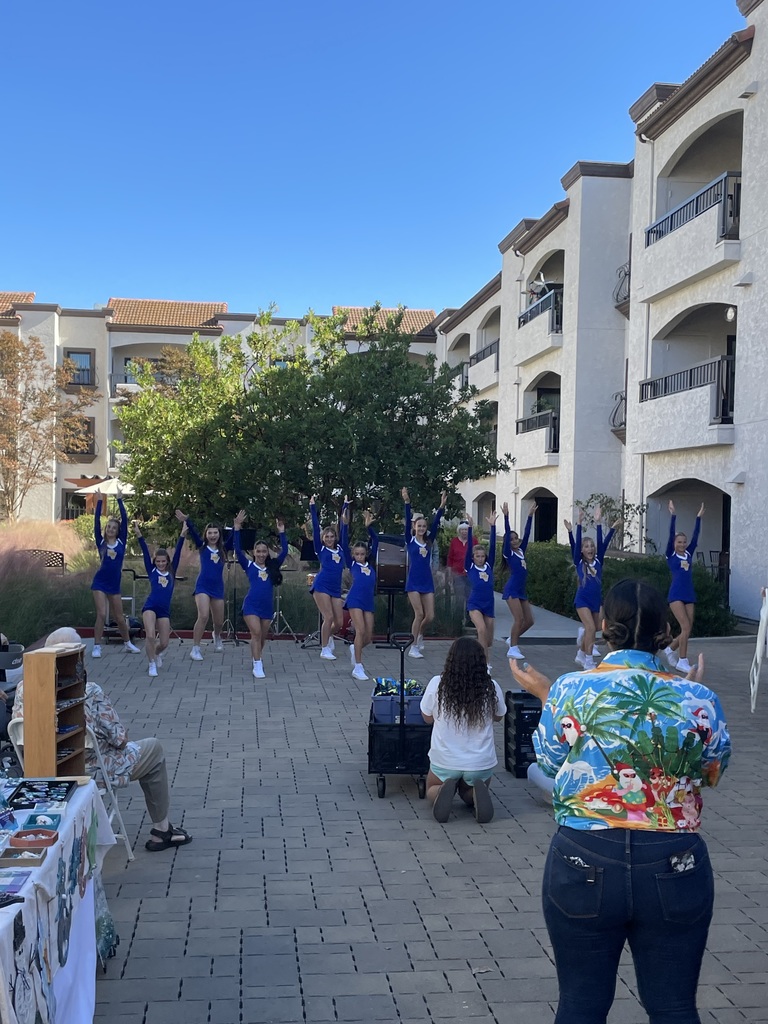 BVMS dance team performing at senior living community
