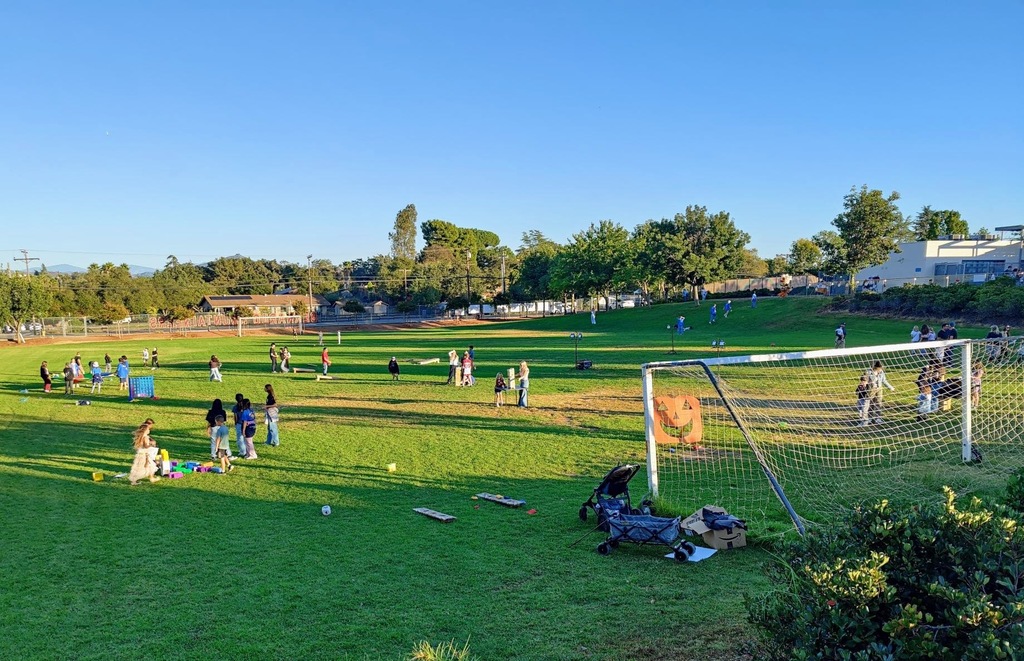 Fall Fest Field full of games and students