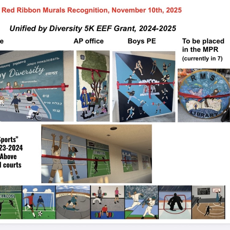 five new murals at different locations at Rincon