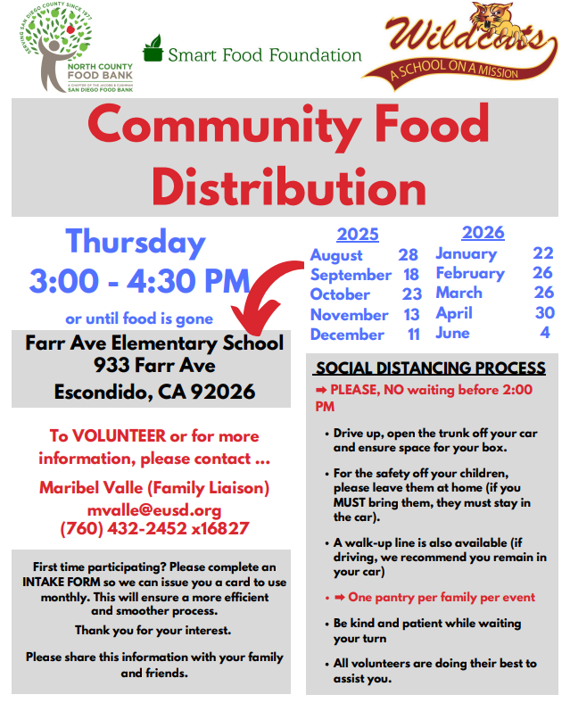 MMS- Community Food Dsitribution Flyer
