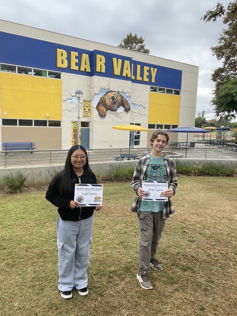 Picture of students with awards