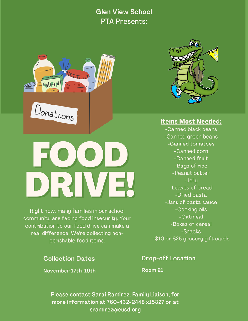 Food Drive Flyer English