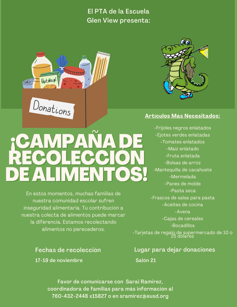 Food Drive Flyer Spanish