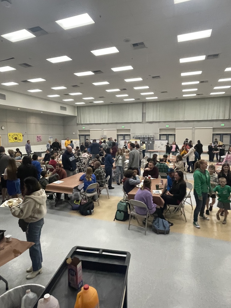 Student and families at awards ceremony