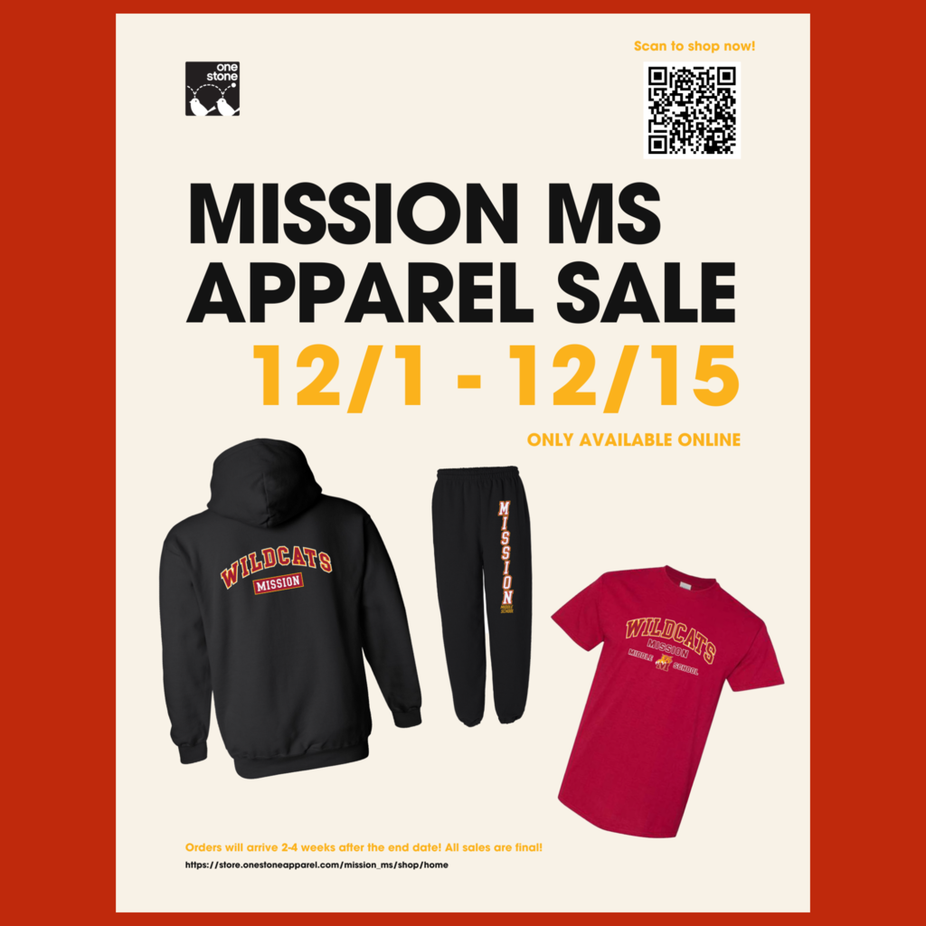A flyer to order your Mission Spirit Gear online