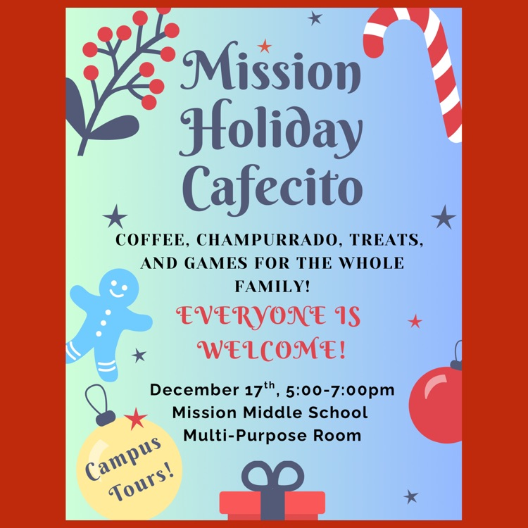 An English language flyer for this year’s Holiday Cafecito