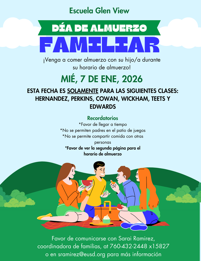 Family Lunch Day Flyer Spanish