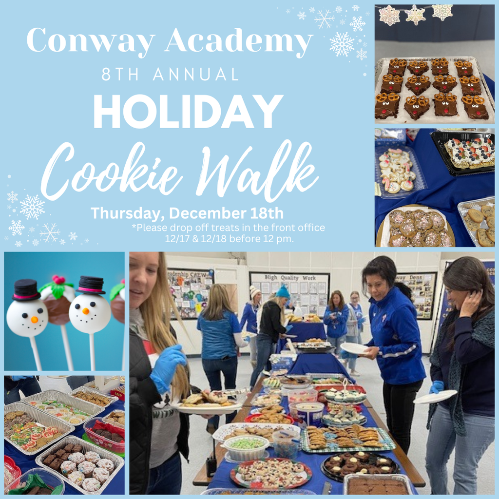 8th Annual Cookie Walk flyer in English