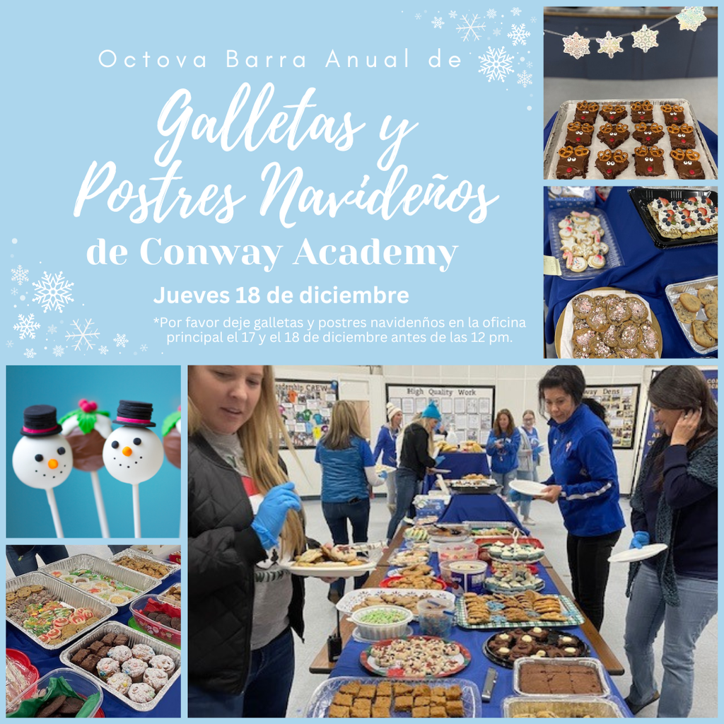 8th Annual Cookie Walk flyer in Spanish