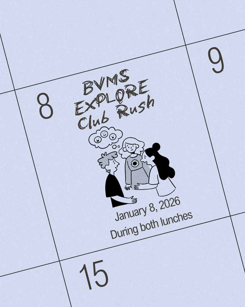 Club Rush Instagram Post. 1/8/26 during both lunches. 